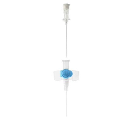 22G Blue1 tum Terumo Versatus bevingad och portad IV-kanyl