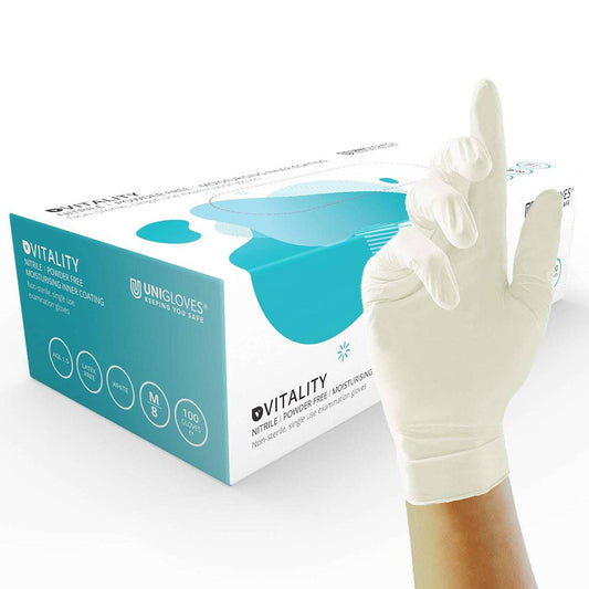 Unigloves Vitality Nitril Gloves Fuktgivande innerbeläggning