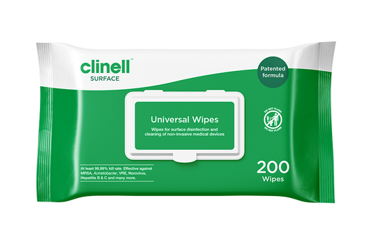 Clinell Universal Sanitizing Wipes 200 Wipes
